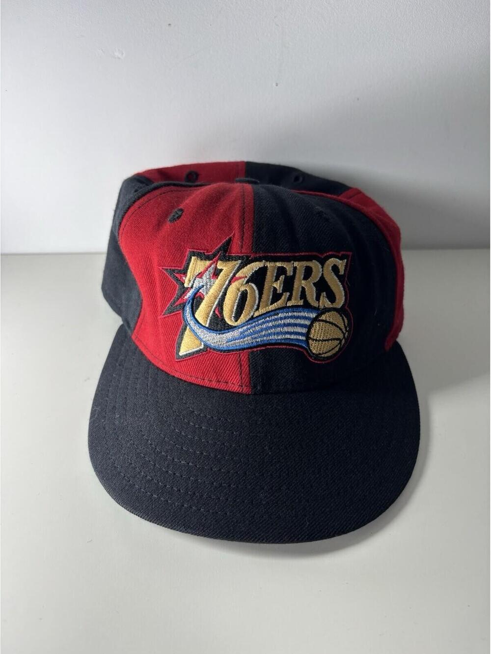 Philadelphia 76ers New Era 59Fifty Hat Men's Size 7  Retro Throwback Cap Hat